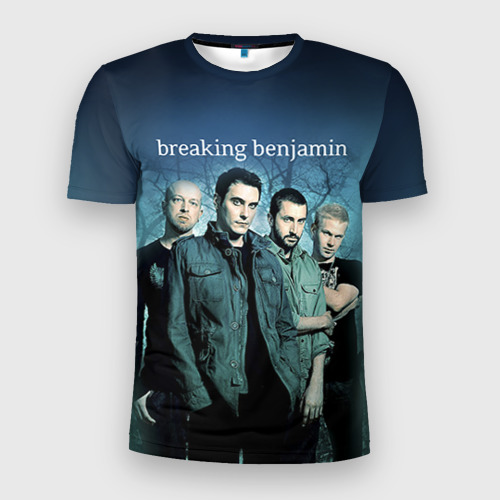 Мужская футболка 3D Slim BREAKING BENJAMIN, цвет 3D печать