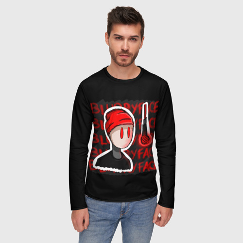 Мужской лонгслив 3D Blurryface, цвет 3D печать - фото 3