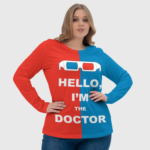 Женский лонгслив 3D I'm the Doctor, цвет 3D печать - фото 6