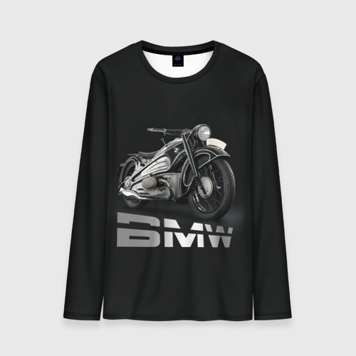 Мужской лонгслив 3D Мотоцикл BMW