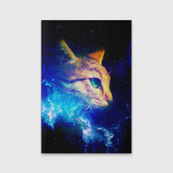 Обложка для паспорта матовая кожа Звездный кот