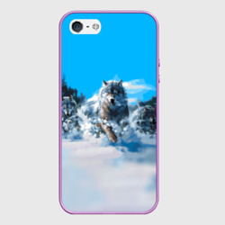Чехол для iPhone 5/5S матовый Волчья охота