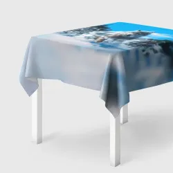 Скатерть 3D Волчья охота