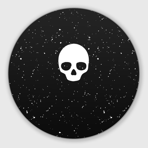 Круглый коврик для мышки Black Milk Skull Classic