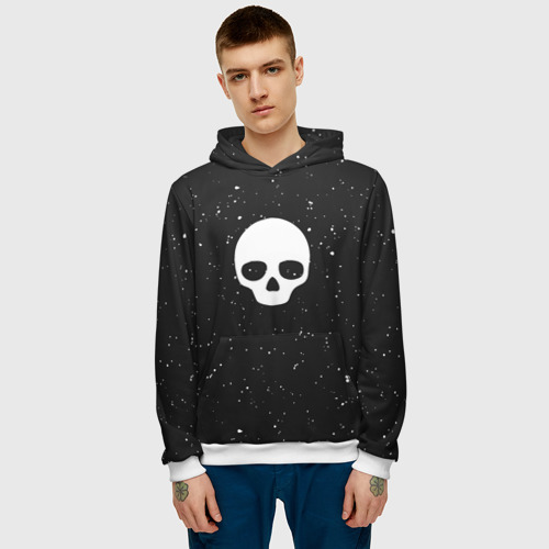 Мужская толстовка 3D Black Milk Skull Classic - фото 3