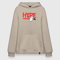 Худи SuperOversize хлопок Hype Hands