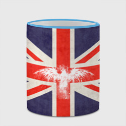 Кружка с полной запечаткой Флаг Англии с белым орлом - фото 2