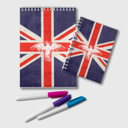 Блокнот Флаг Англии с белым орлом