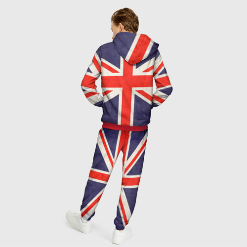 Мужской костюм 3D Флаг Англии с белым орлом, цвет красный - фото 4