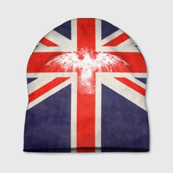 Шапка 3D Флаг Англии с белым орлом