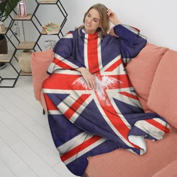 Плед с рукавами Флаг Англии с белым орлом - фото 2