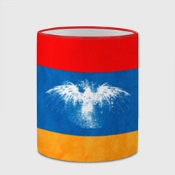 Кружка с полной запечаткой Флаг Армении с белым орлом - фото 2