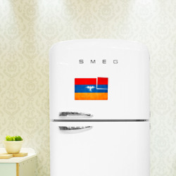 Магнитный плакат 3Х2 Флаг Армении с белым орлом - фото 2