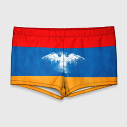 Мужские купальные плавки 3D Флаг Армении с белым орлом