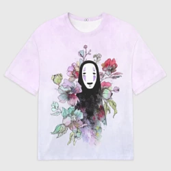 Женская футболка oversize 3D Каонаси в цветах