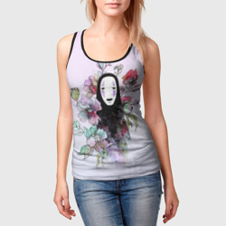 Женская майка 3D Каонаси в цветах - фото 2