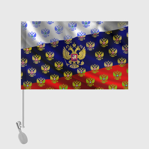 Флаг для автомобиля Россыпь гербов РФ - фото 2