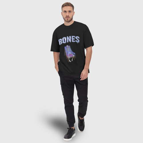 Мужская футболка oversize 3D Bones, цвет 3D печать - фото 5