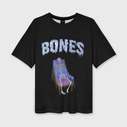 Женская футболка oversize 3D Bones