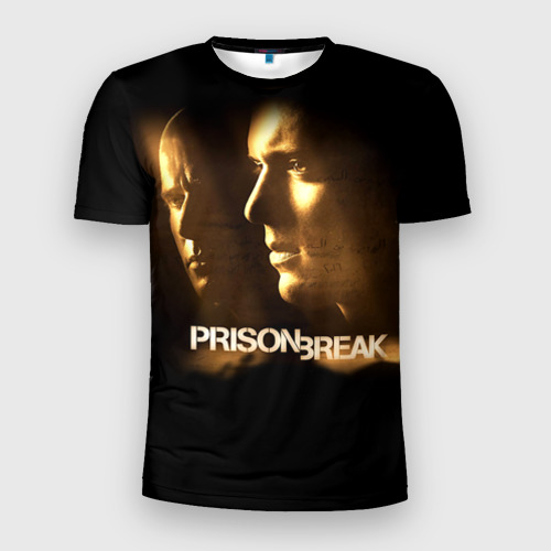 Мужская футболка 3D Slim Prison break 3, цвет 3D печать