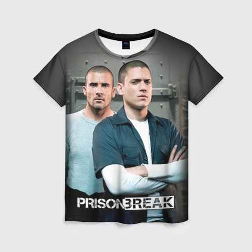 Женская футболка 3D Prison break 4, цвет 3D печать