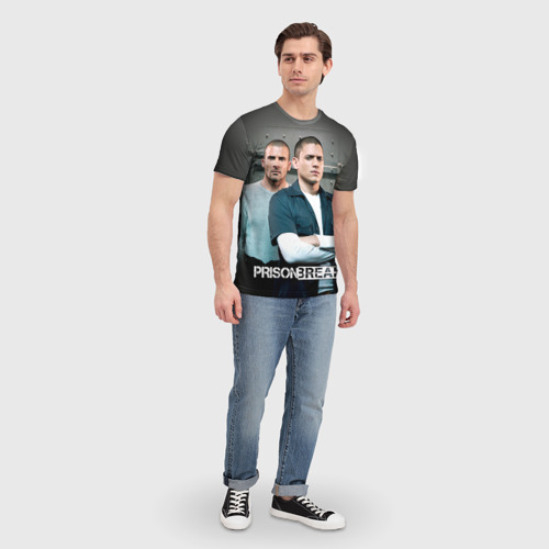 Мужская футболка 3D Prison break 4, цвет 3D печать - фото 5