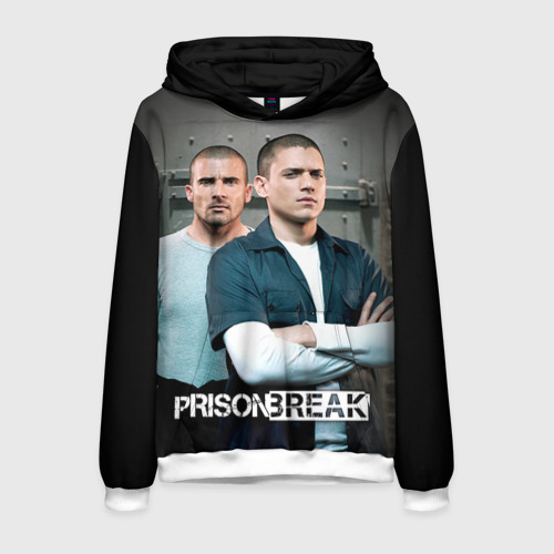 Мужская толстовка 3D Prison break 4, цвет белый