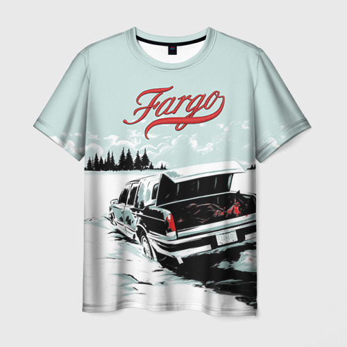 Мужская футболка с принтом Fargo, вид спереди №1