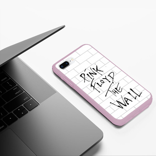 Чехол для iPhone 7Plus/8 Plus матовый The Wall, цвет розовый - фото 5