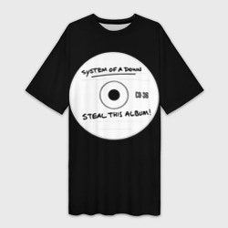 Платье-футболка 3D Steal this album