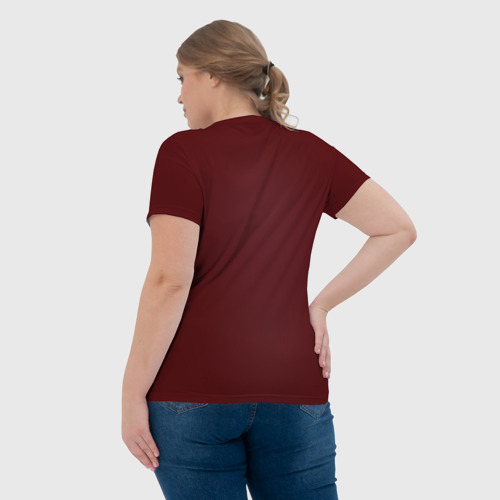 Женская футболка 3D Red, цвет 3D печать - фото 7