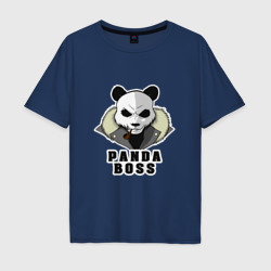 Мужская футболка хлопок Oversize Panda Boss