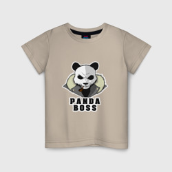 Детская футболка хлопок Panda Boss