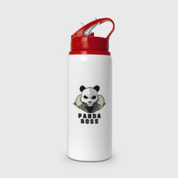 Бутылка для воды с трубочкой Panda Boss