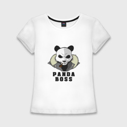 Женская футболка хлопок Slim Panda Boss