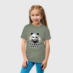 Детская футболка хлопок Panda Boss - фото 2