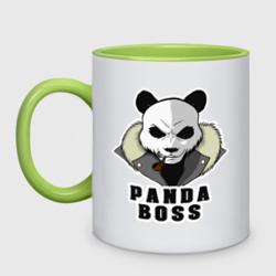 Кружка двухцветная Panda Boss
