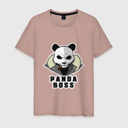 Panda Boss – Мужская футболка хлопок с принтом купить со скидкой в -20%