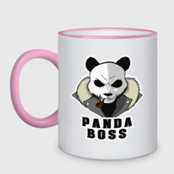 Кружка двухцветная Panda Boss