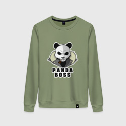 Женский свитшот хлопок Panda Boss