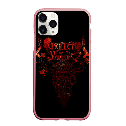 Чехол для iPhone 11 Pro Max матовый Bullet For My Valentine, цвет баблгам