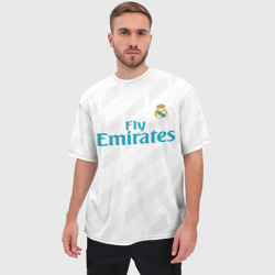 Мужская футболка oversize 3D Real Madrid - фото 2