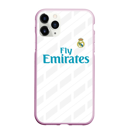 Чехол для iPhone 11 Pro матовый Real Madrid, цвет розовый