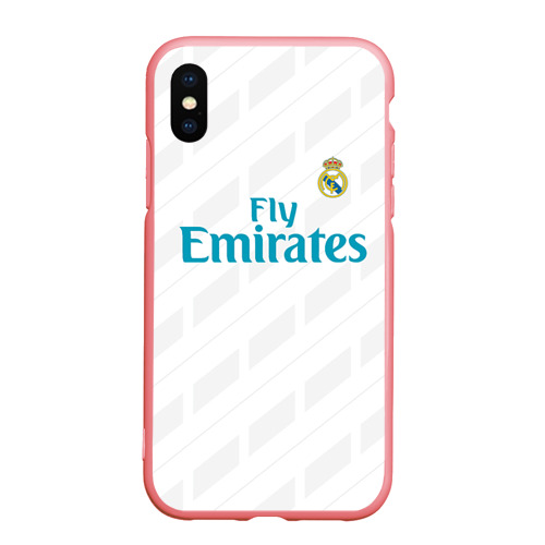 Чехол для iPhone XS Max матовый Real Madrid, цвет баблгам