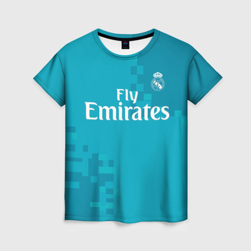 Женская футболка 3D Real Madrid, цвет 3D печать