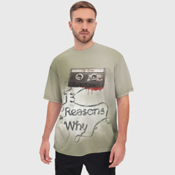 Мужская футболка oversize 3D 13 reason why - фото 2