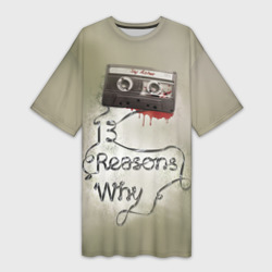 Платье-футболка 3D 13 reason why