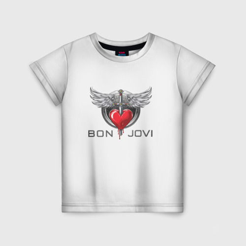Детская футболка 3D Bon Jovi, цвет 3D печать