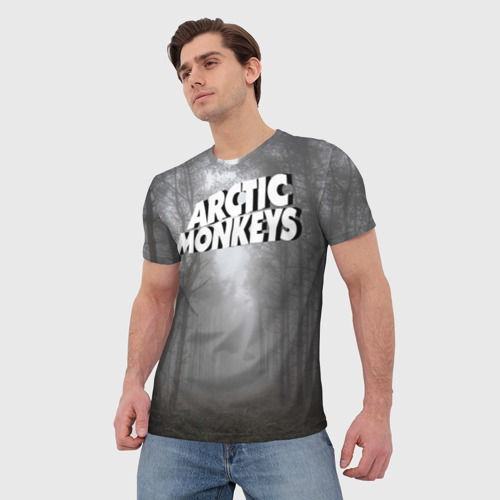 Мужская футболка 3D Forest Monkeys, цвет 3D печать - фото 3