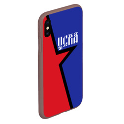 Чехол для iPhone XS Max матовый ЦСКА - фото 2